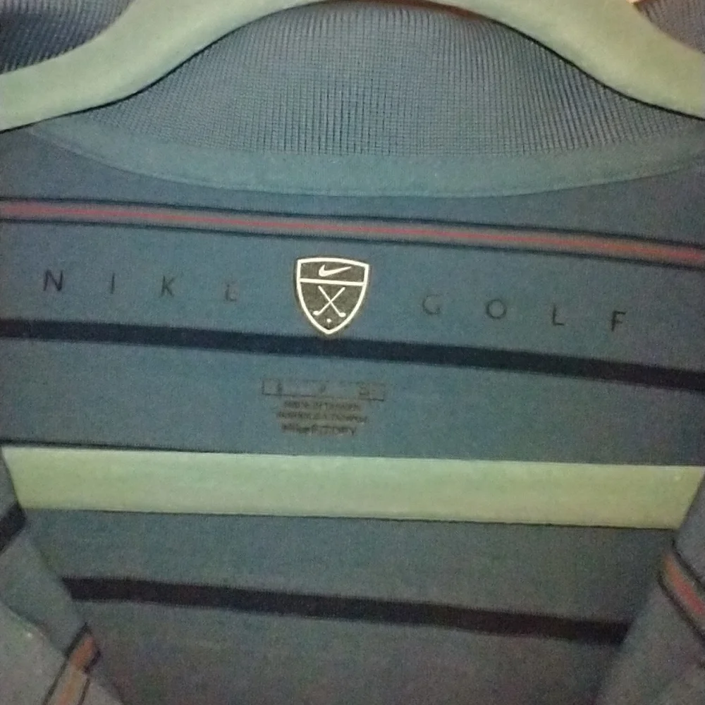 Nike Golf Fit Dry Striped Polo Shirt Men's sz Small